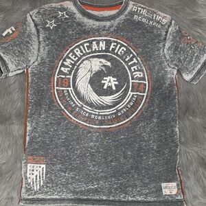 American Fighter Distressed Gray Tshirt